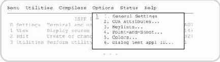 Средства управления в ISPF/PDF