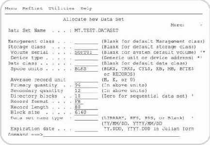 Утилита обслуживания наборов данных (Data Set)